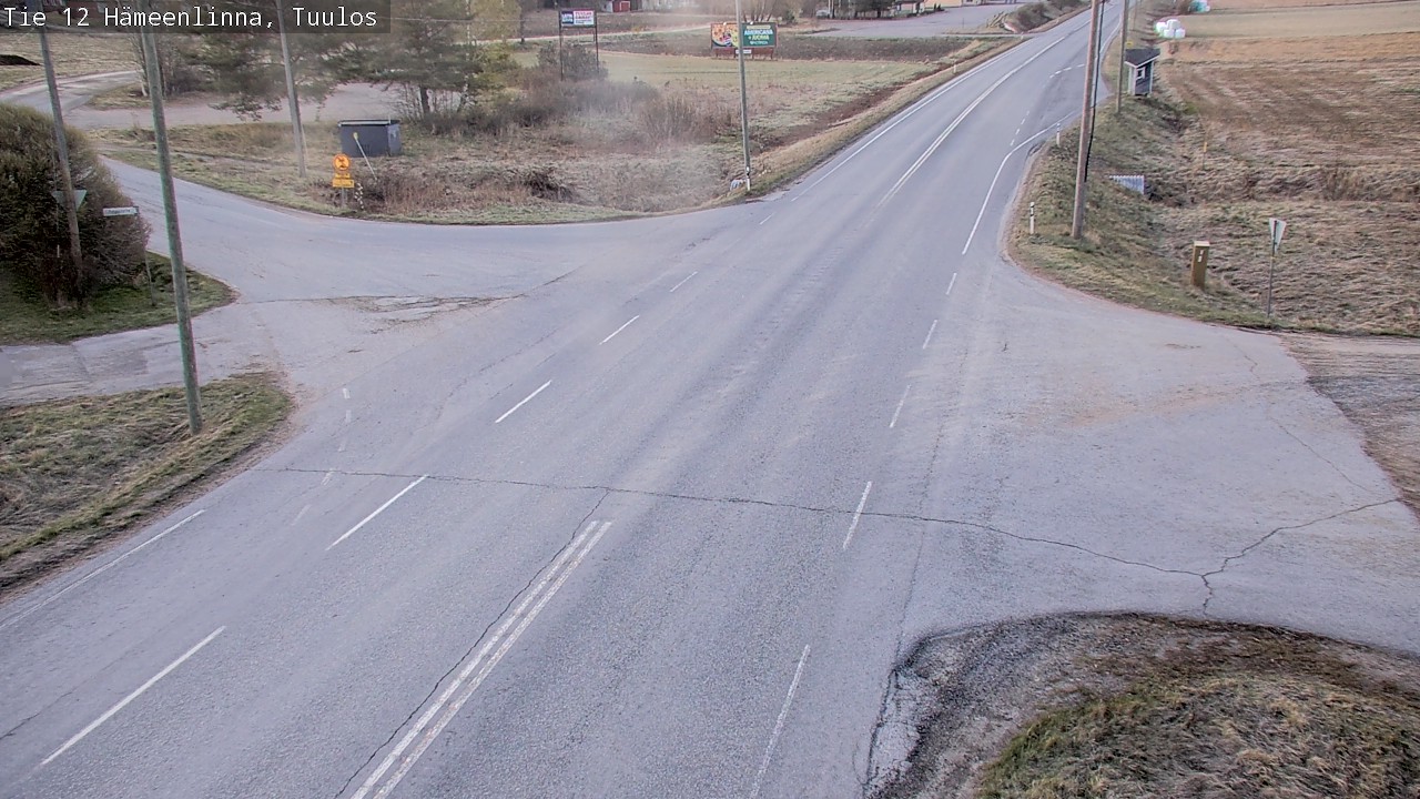 Weather Camera Image Road 12 Hämeenlinna, Tuulos, Hämeenlinna, Kanta-Häme