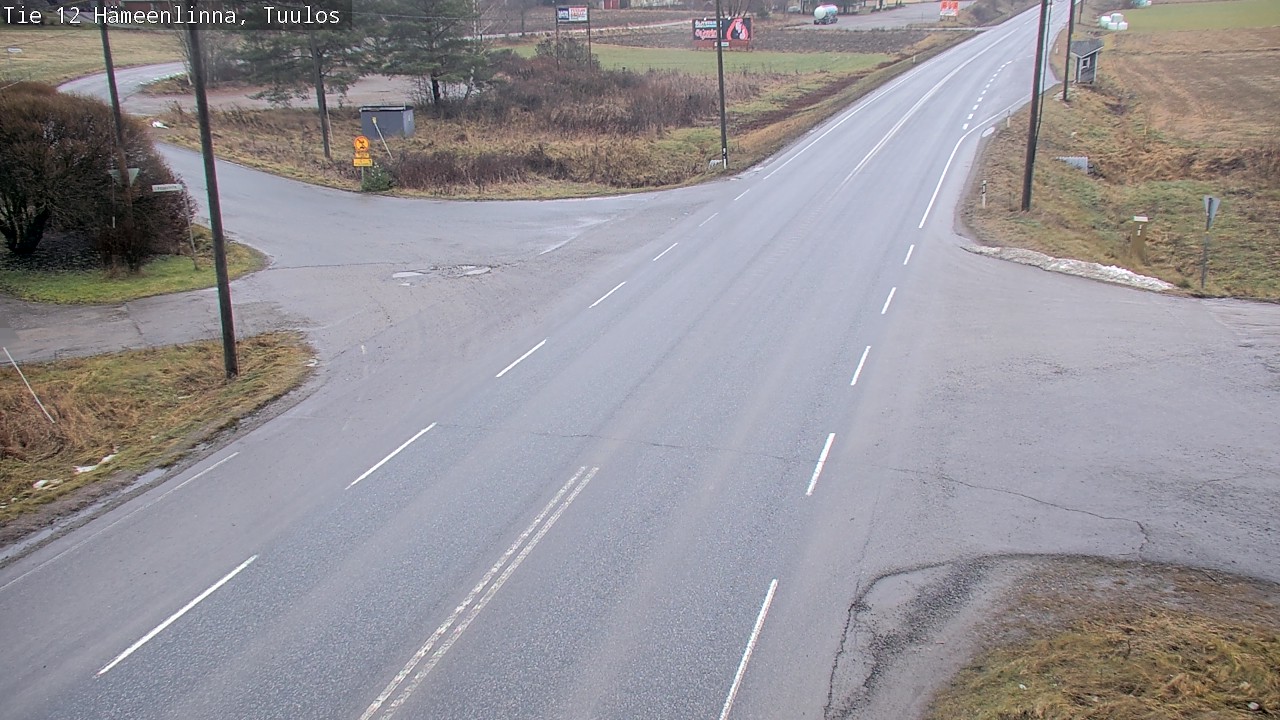 Weather Camera Image Väg 12 Hämeenlinna, Tuulos, Hämeenlinna, Kanta-Häme