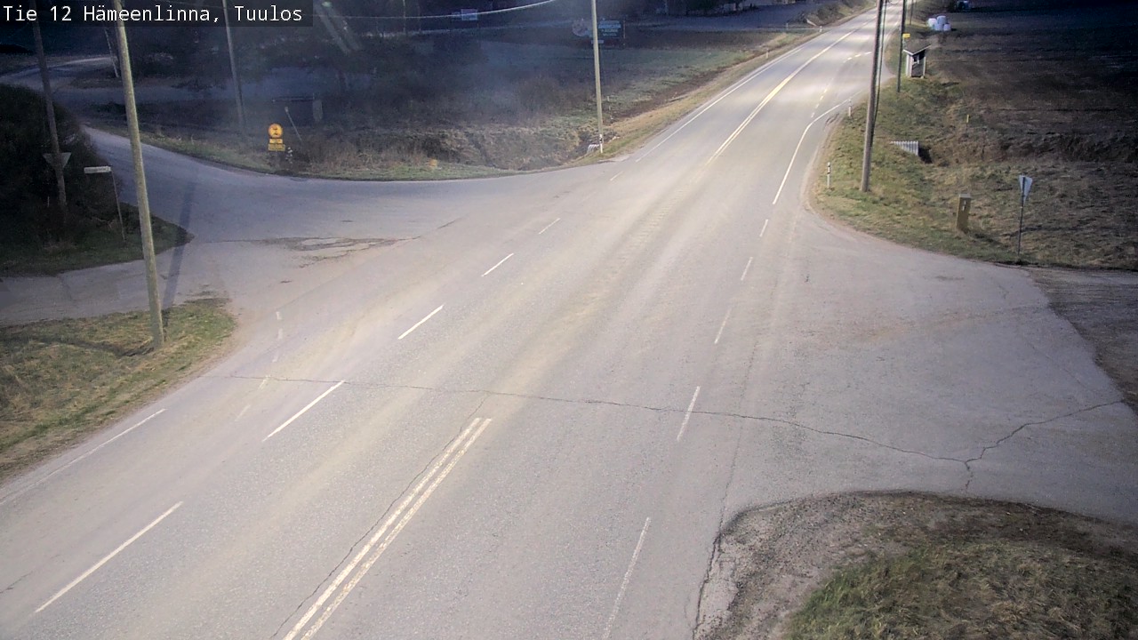 Weather Camera Image Väg 12 Hämeenlinna, Tuulos, Hämeenlinna, Kanta-Häme