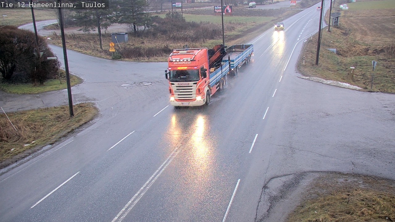 Weather Camera Image Väg 12 Hämeenlinna, Tuulos, Hämeenlinna, Kanta-Häme