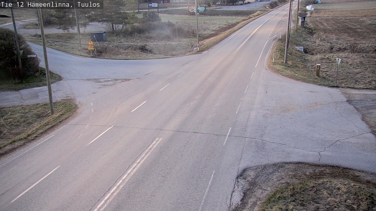 Weather Camera Image Väg 12 Hämeenlinna, Tuulos, Hämeenlinna, Kanta-Häme