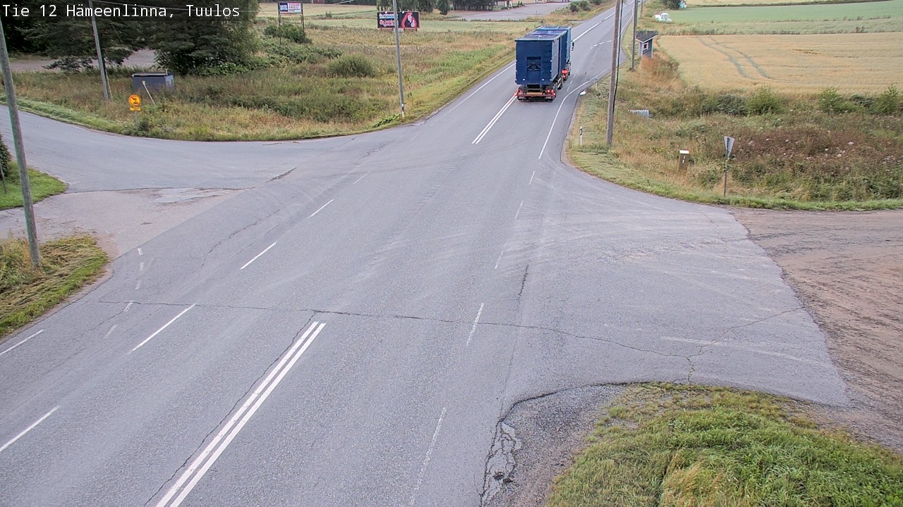 Weather Camera Image Road 12 Hämeenlinna, Tuulos, Hämeenlinna, Kanta-Häme