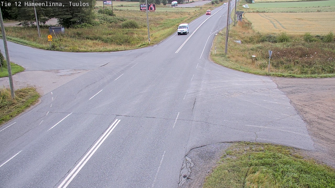 Weather Camera Image Road 12 Hämeenlinna, Tuulos, Hämeenlinna, Kanta-Häme