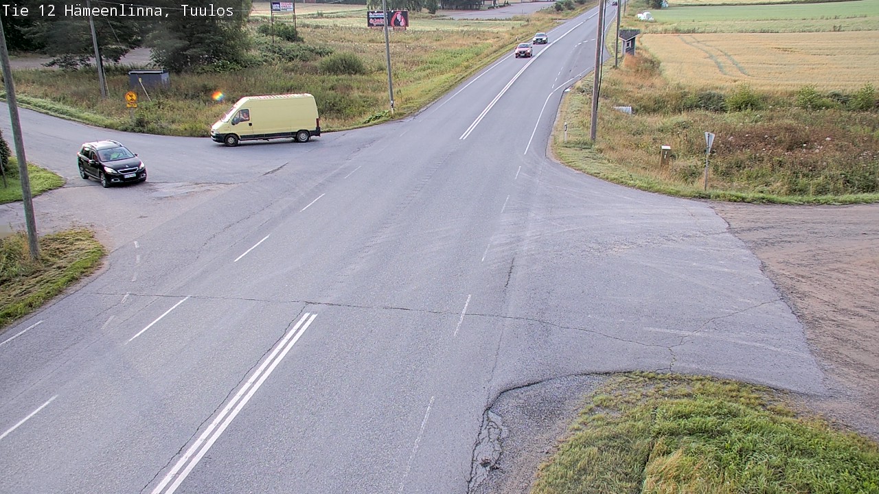 Weather Camera Image Road 12 Hämeenlinna, Tuulos, Hämeenlinna, Kanta-Häme