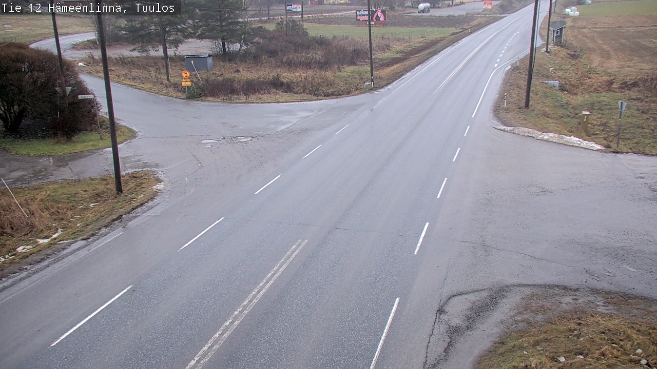 Weather Camera Image Väg 12 Hämeenlinna, Tuulos, Hämeenlinna, Kanta-Häme