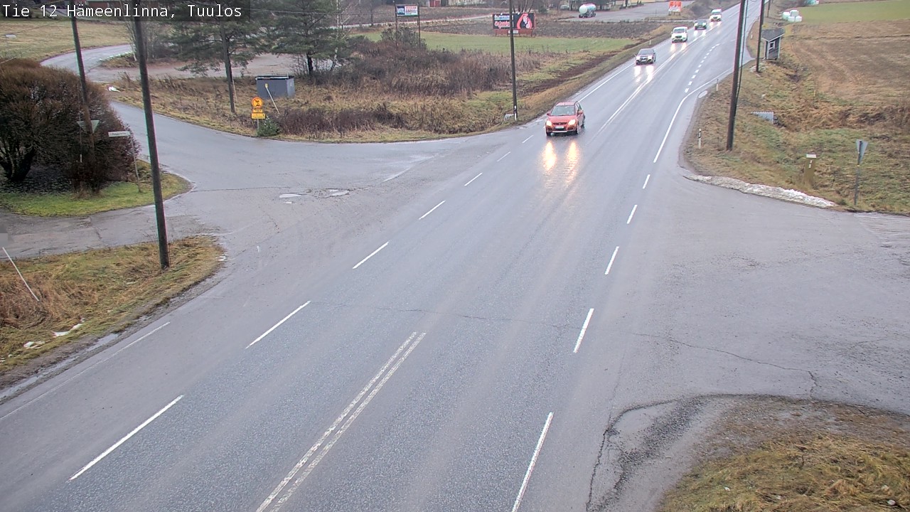 Weather Camera Image Väg 12 Hämeenlinna, Tuulos, Hämeenlinna, Kanta-Häme