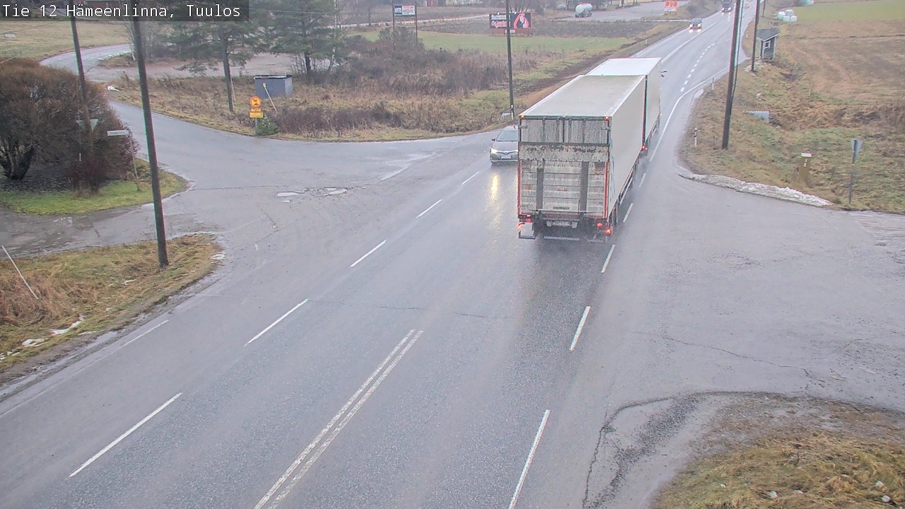 Weather Camera Image Väg 12 Hämeenlinna, Tuulos, Hämeenlinna, Kanta-Häme