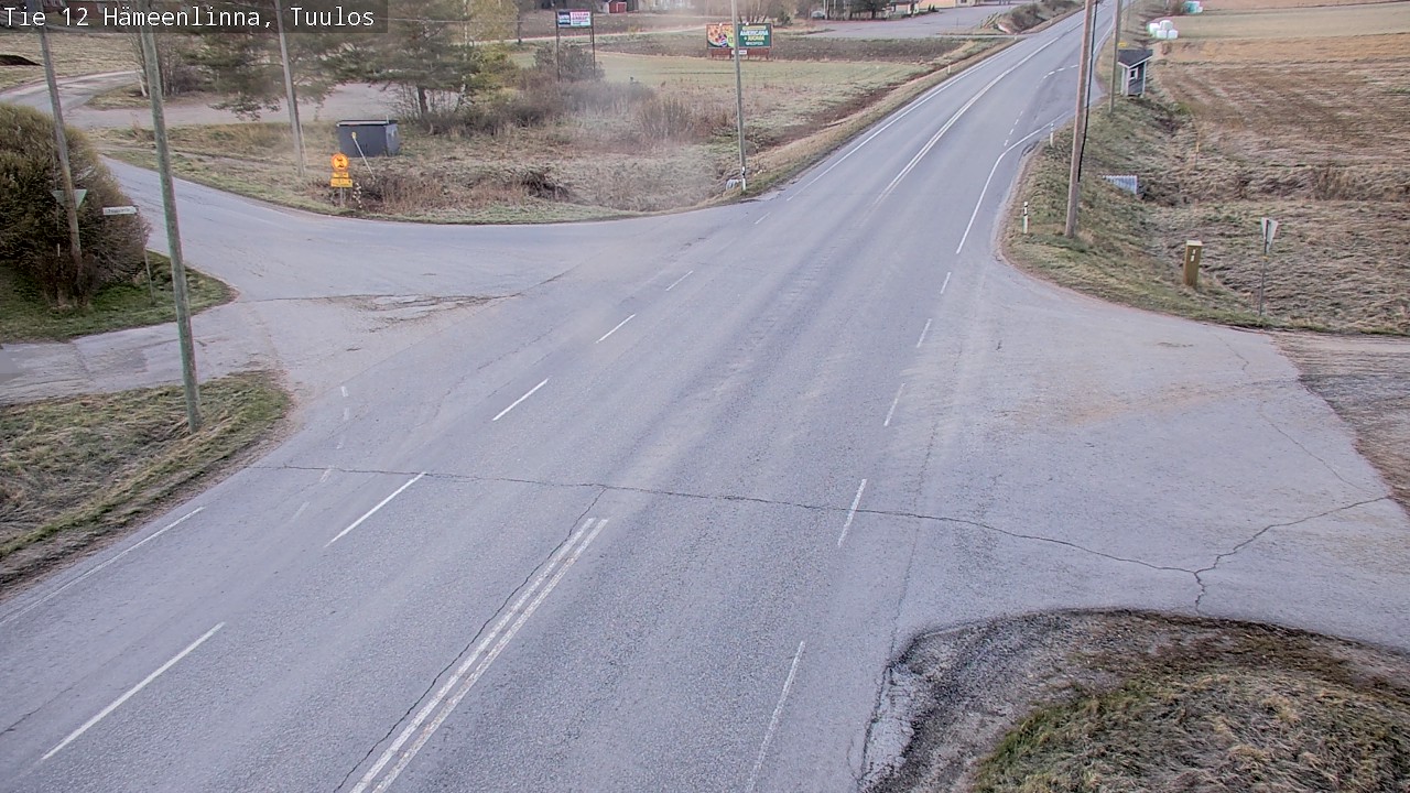 Weather Camera Image Road 12 Hämeenlinna, Tuulos, Hämeenlinna, Kanta-Häme