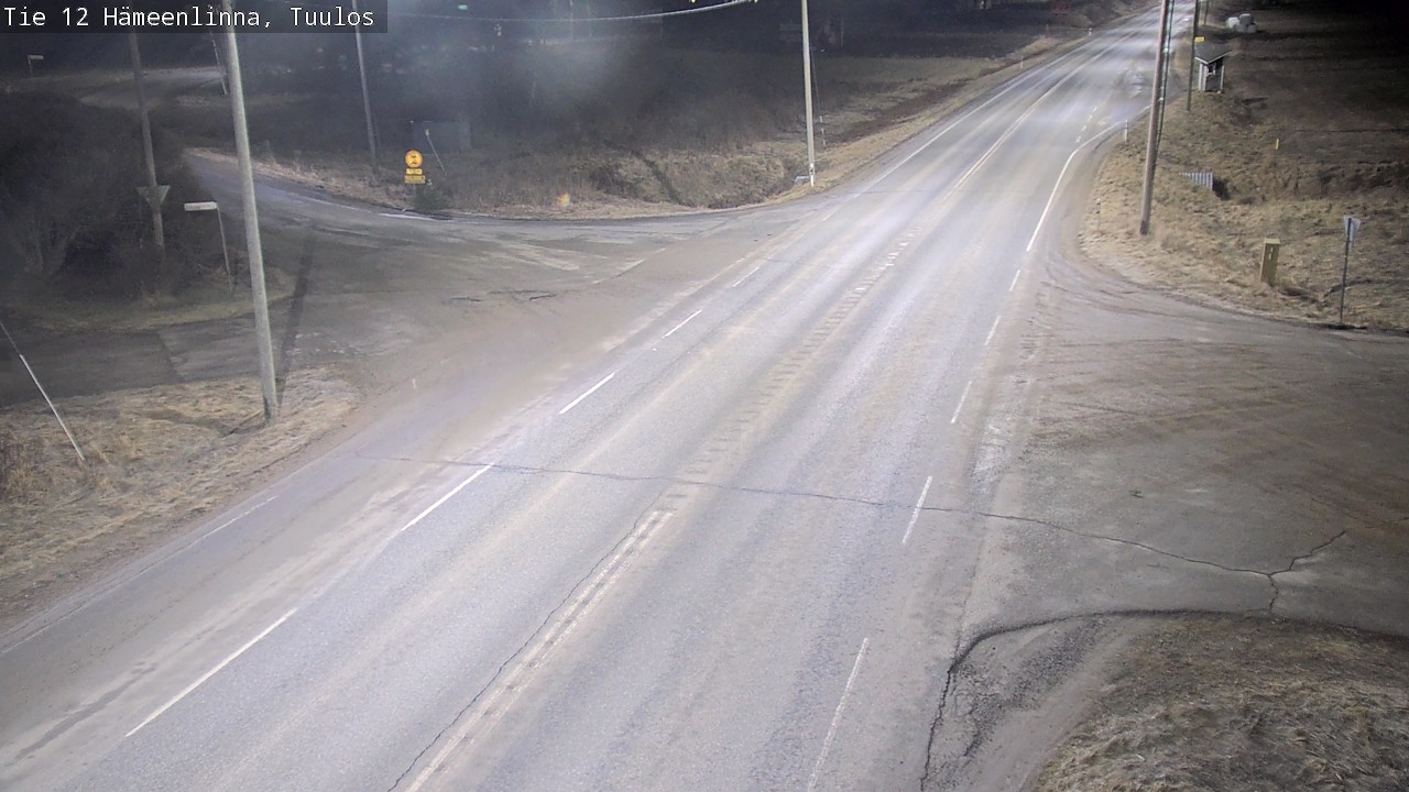 Weather Camera Image Road 12 Hämeenlinna, Tuulos, Hämeenlinna, Kanta-Häme
