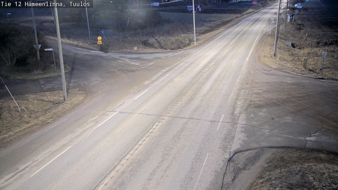 Weather Camera Image Road 12 Hämeenlinna, Tuulos, Hämeenlinna, Kanta-Häme