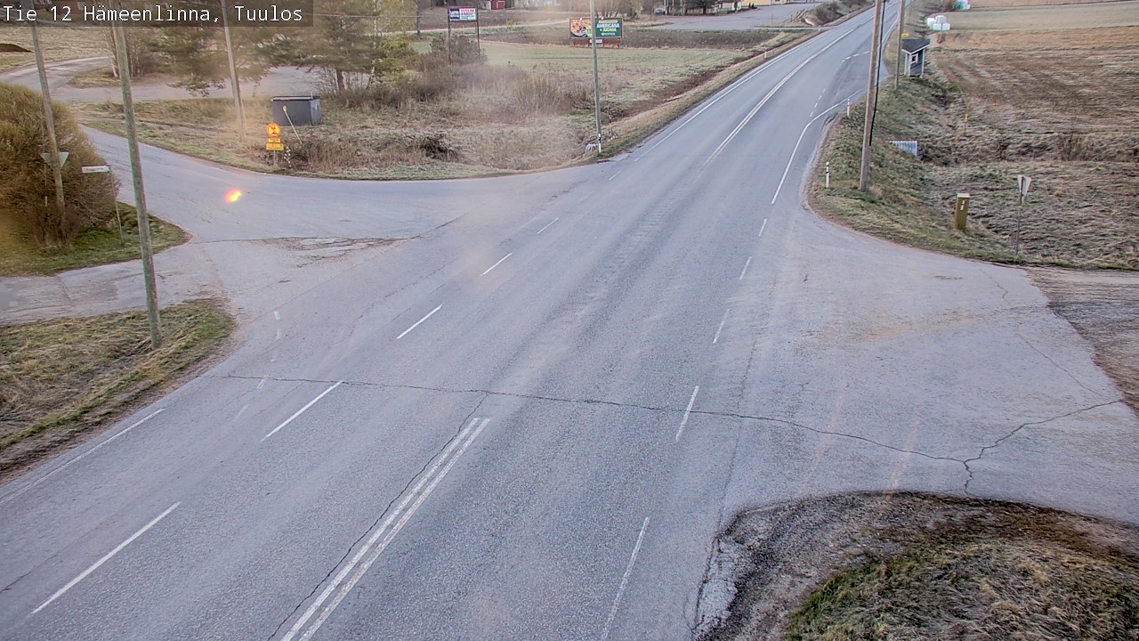 Weather Camera Image Road 12 Hämeenlinna, Tuulos, Hämeenlinna, Kanta-Häme