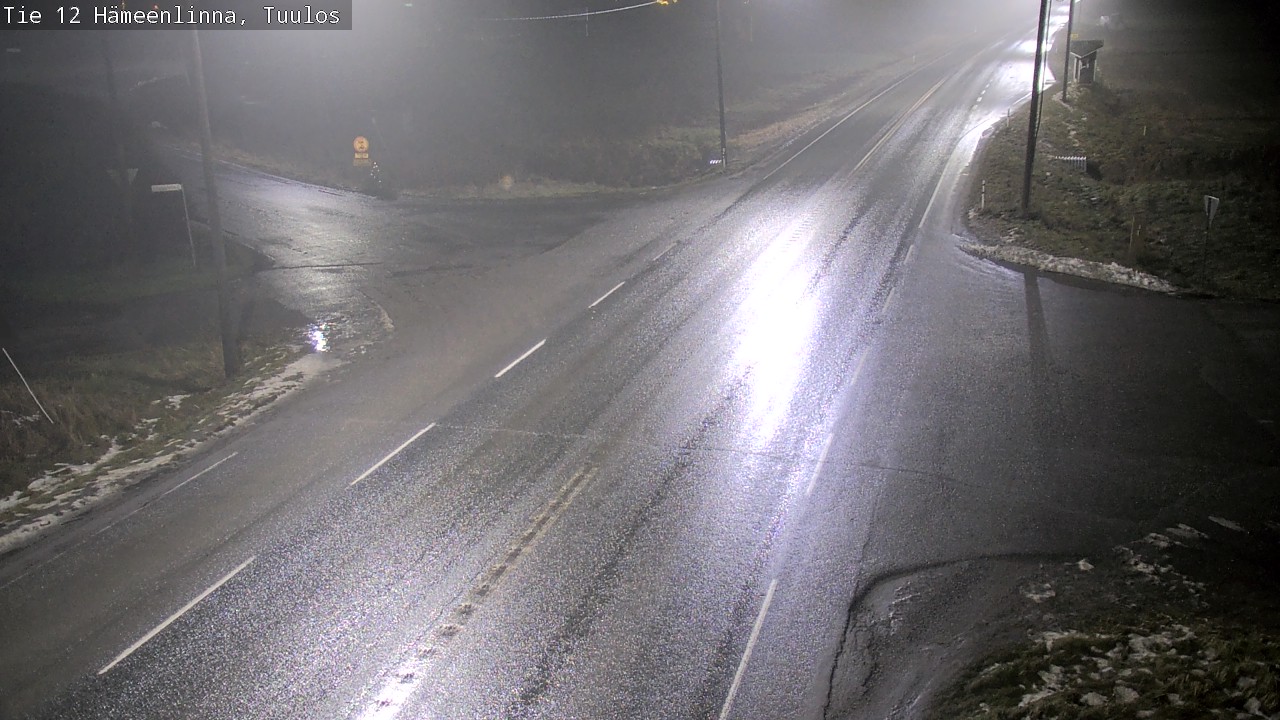 Weather Camera Image Väg 12 Hämeenlinna, Tuulos, Hämeenlinna, Kanta-Häme