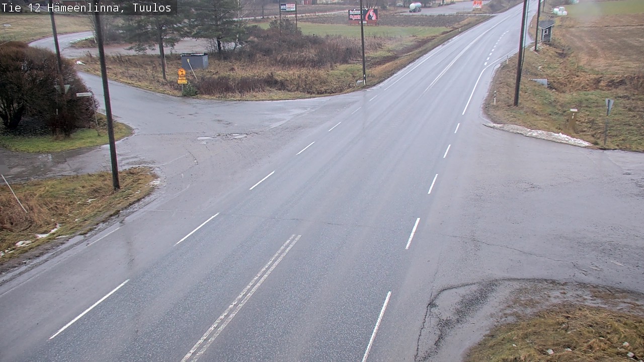 Weather Camera Image Väg 12 Hämeenlinna, Tuulos, Hämeenlinna, Kanta-Häme