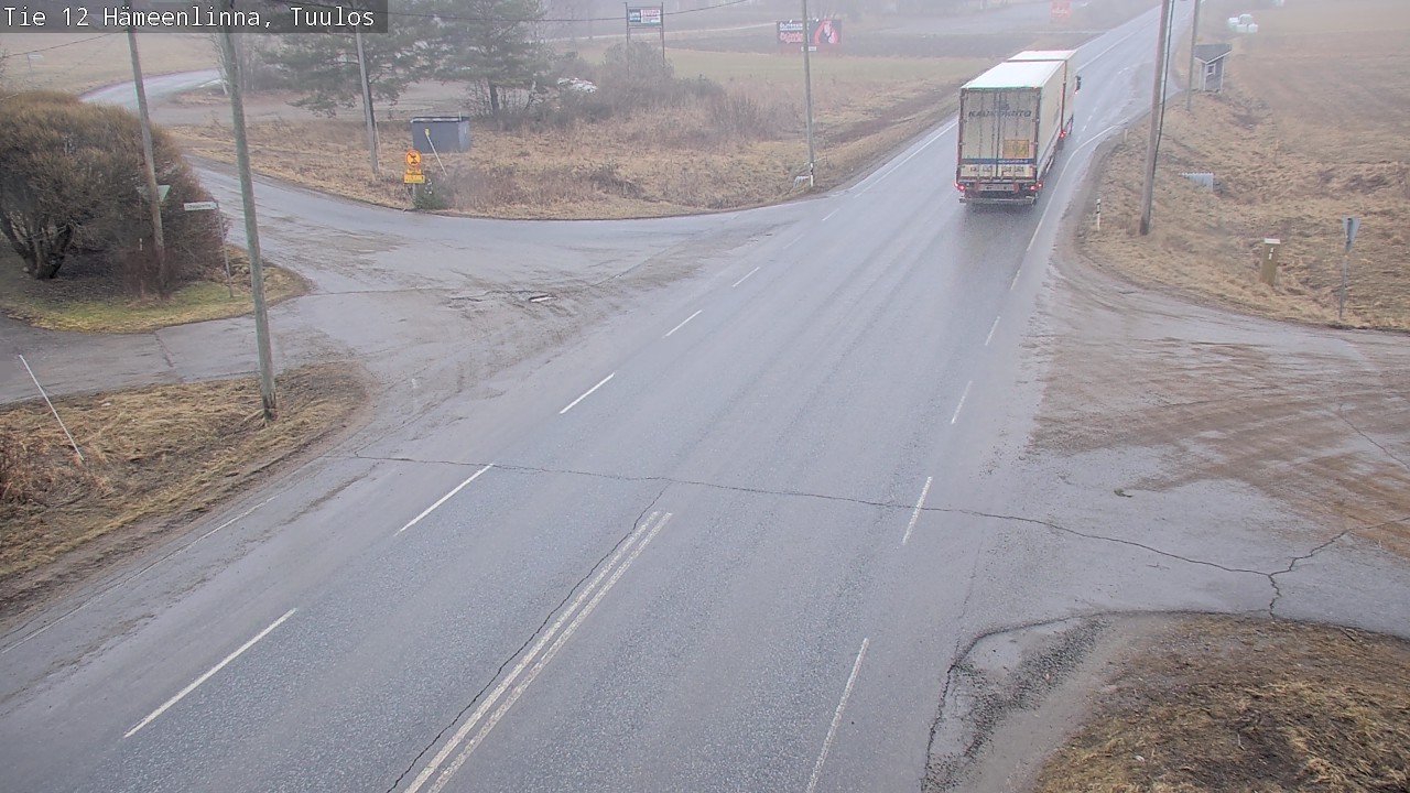 Weather Camera Image Väg 12 Hämeenlinna, Tuulos, Hämeenlinna, Kanta-Häme