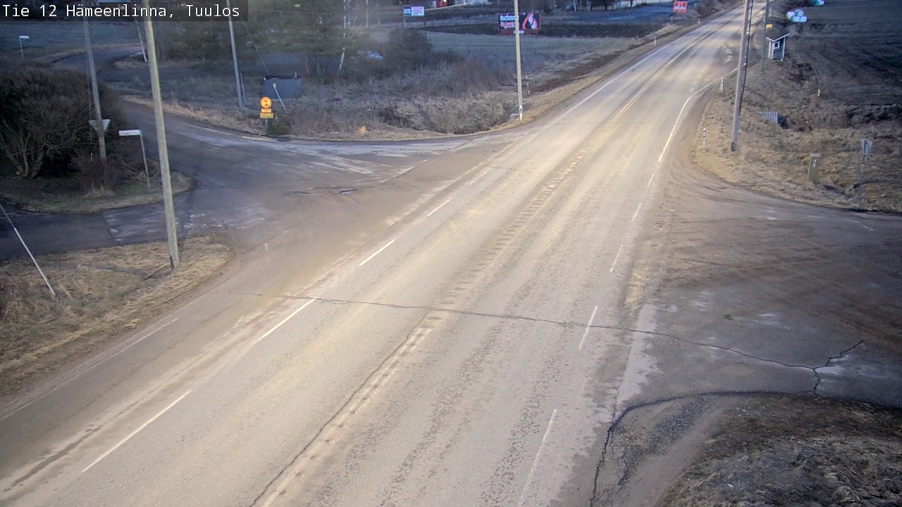 Weather Camera Image Road 12 Hämeenlinna, Tuulos, Hämeenlinna, Kanta-Häme