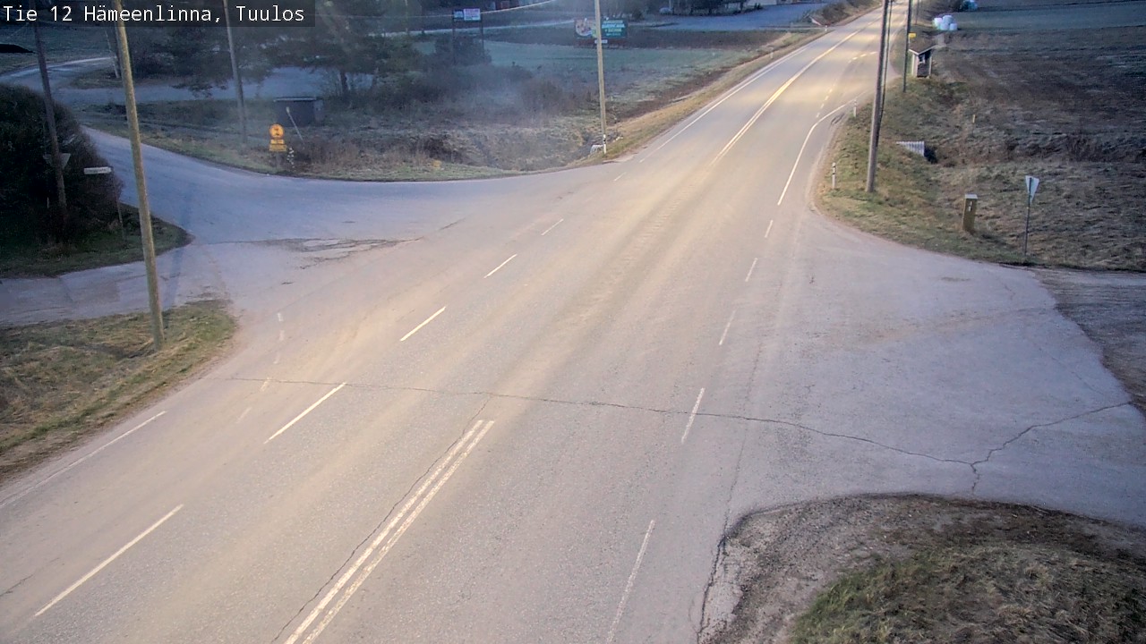 Weather Camera Image Väg 12 Hämeenlinna, Tuulos, Hämeenlinna, Kanta-Häme