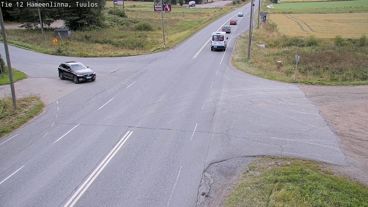Weather Camera Image Road 12 Hämeenlinna, Tuulos, Hämeenlinna, Kanta-Häme