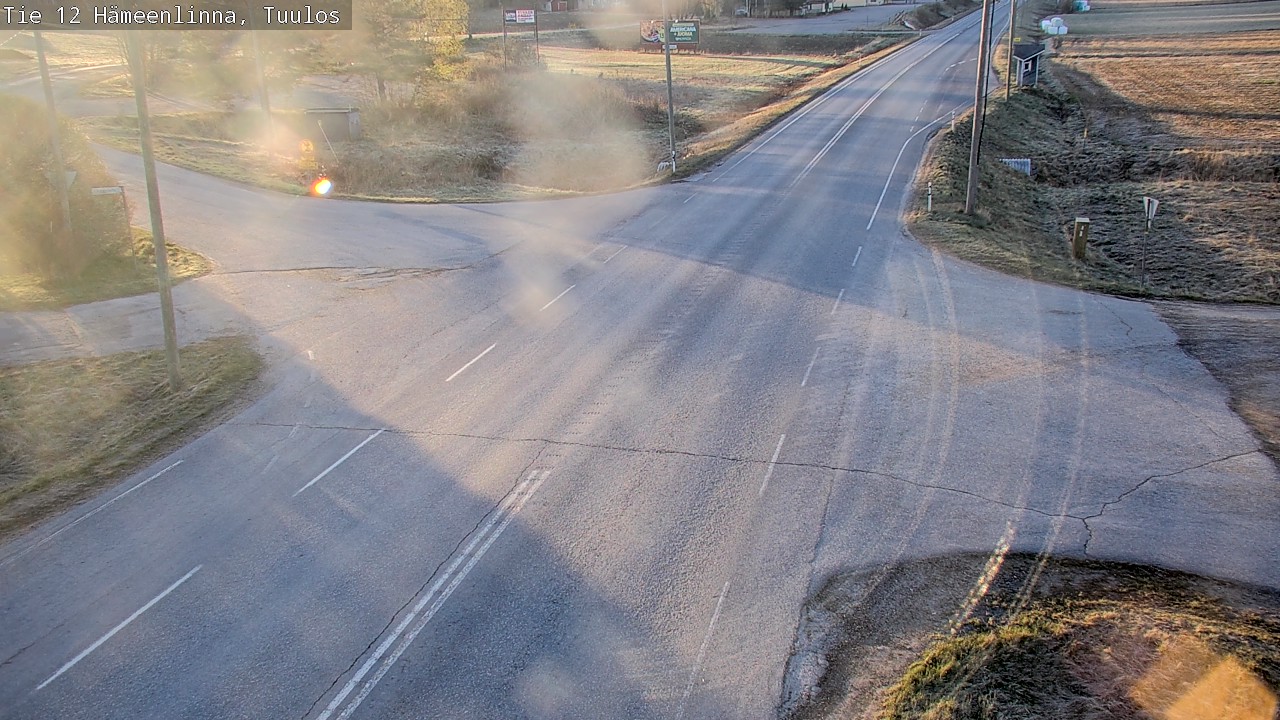 Weather Camera Image Road 12 Hämeenlinna, Tuulos, Hämeenlinna, Kanta-Häme