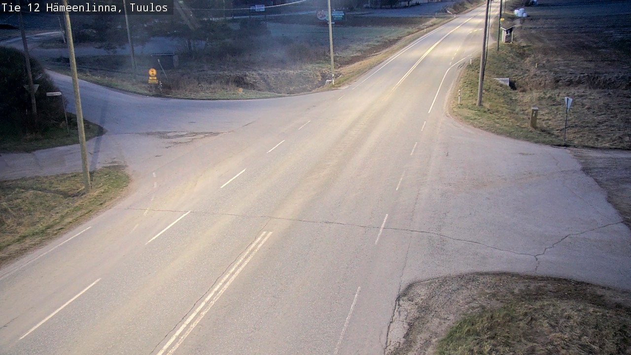 Weather Camera Image Väg 12 Hämeenlinna, Tuulos, Hämeenlinna, Kanta-Häme