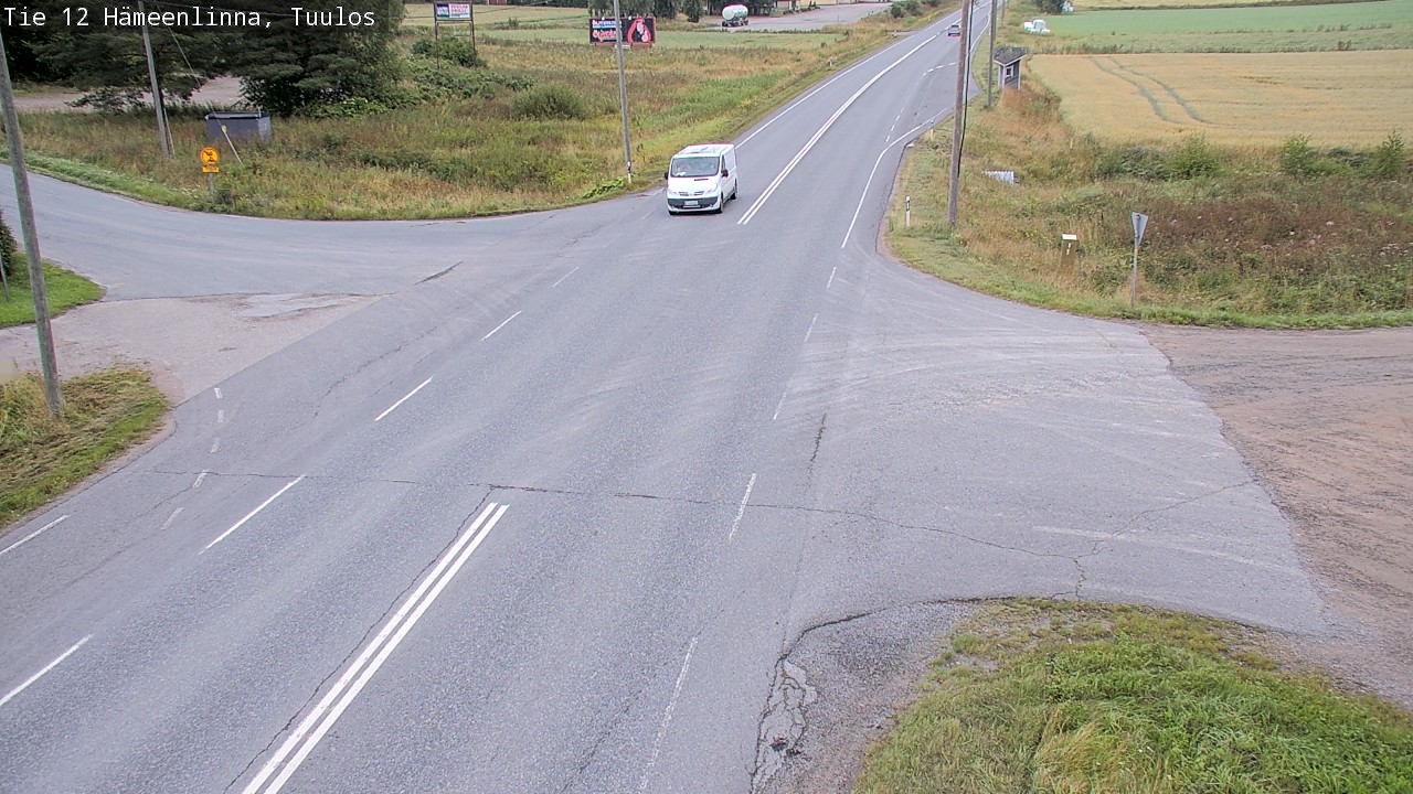 Weather Camera Image Road 12 Hämeenlinna, Tuulos, Hämeenlinna, Kanta-Häme