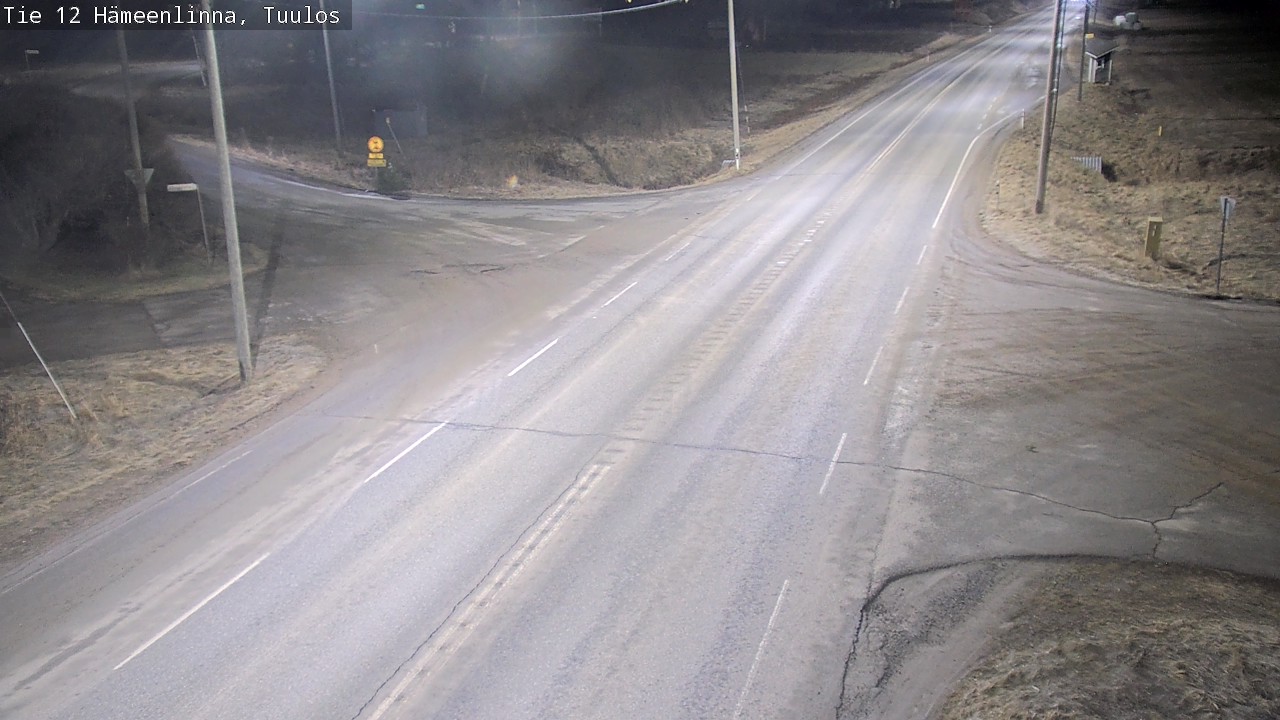 Weather Camera Image Road 12 Hämeenlinna, Tuulos, Hämeenlinna, Kanta-Häme