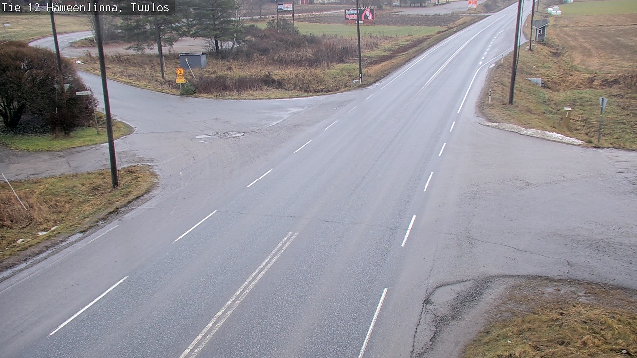 Weather Camera Image Väg 12 Hämeenlinna, Tuulos, Hämeenlinna, Kanta-Häme
