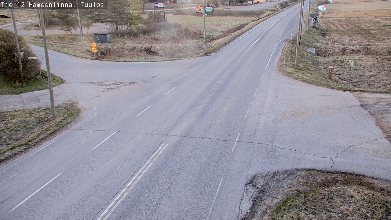 Weather Camera Image Road 12 Hämeenlinna, Tuulos, Hämeenlinna, Kanta-Häme