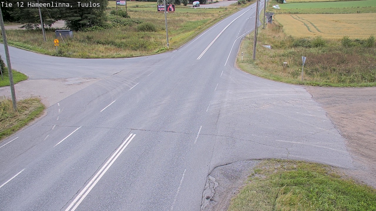 Weather Camera Image Road 12 Hämeenlinna, Tuulos, Hämeenlinna, Kanta-Häme