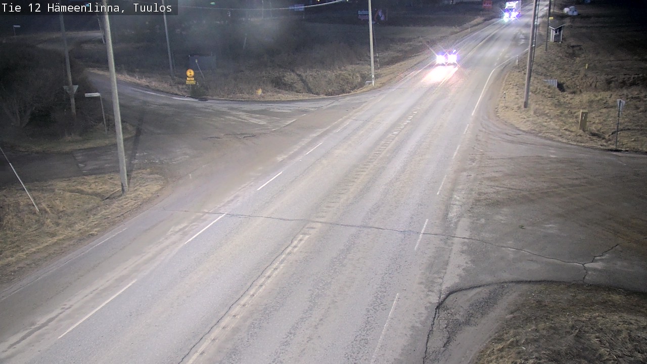 Weather Camera Image Road 12 Hämeenlinna, Tuulos, Hämeenlinna, Kanta-Häme
