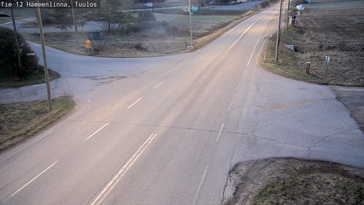 Weather Camera Image Väg 12 Hämeenlinna, Tuulos, Hämeenlinna, Kanta-Häme