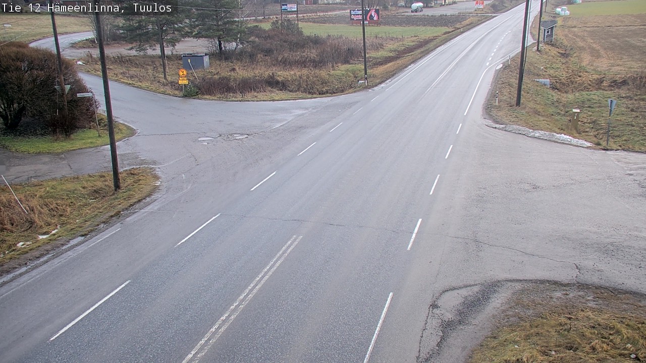 Weather Camera Image Väg 12 Hämeenlinna, Tuulos, Hämeenlinna, Kanta-Häme