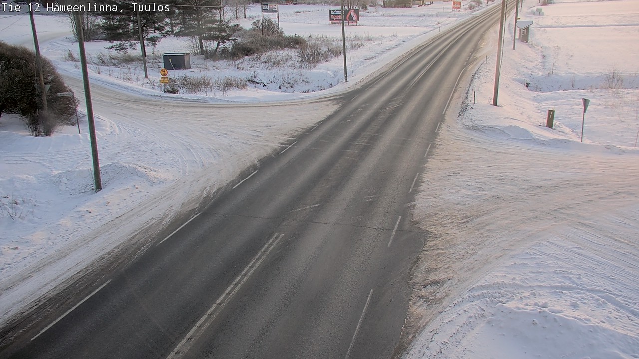 Weather Camera Image Road 12 Hämeenlinna, Tuulos, Hämeenlinna, Kanta-Häme