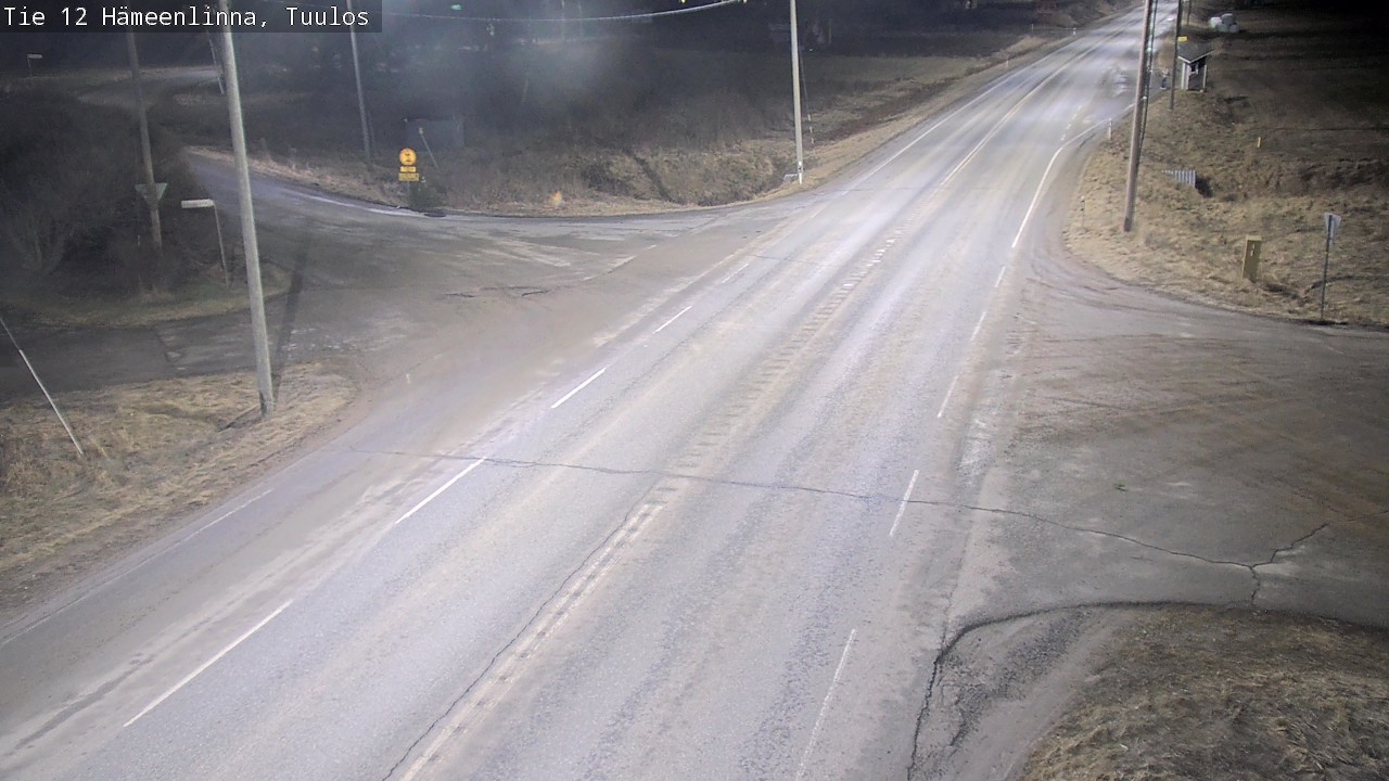 Weather Camera Image Road 12 Hämeenlinna, Tuulos, Hämeenlinna, Kanta-Häme