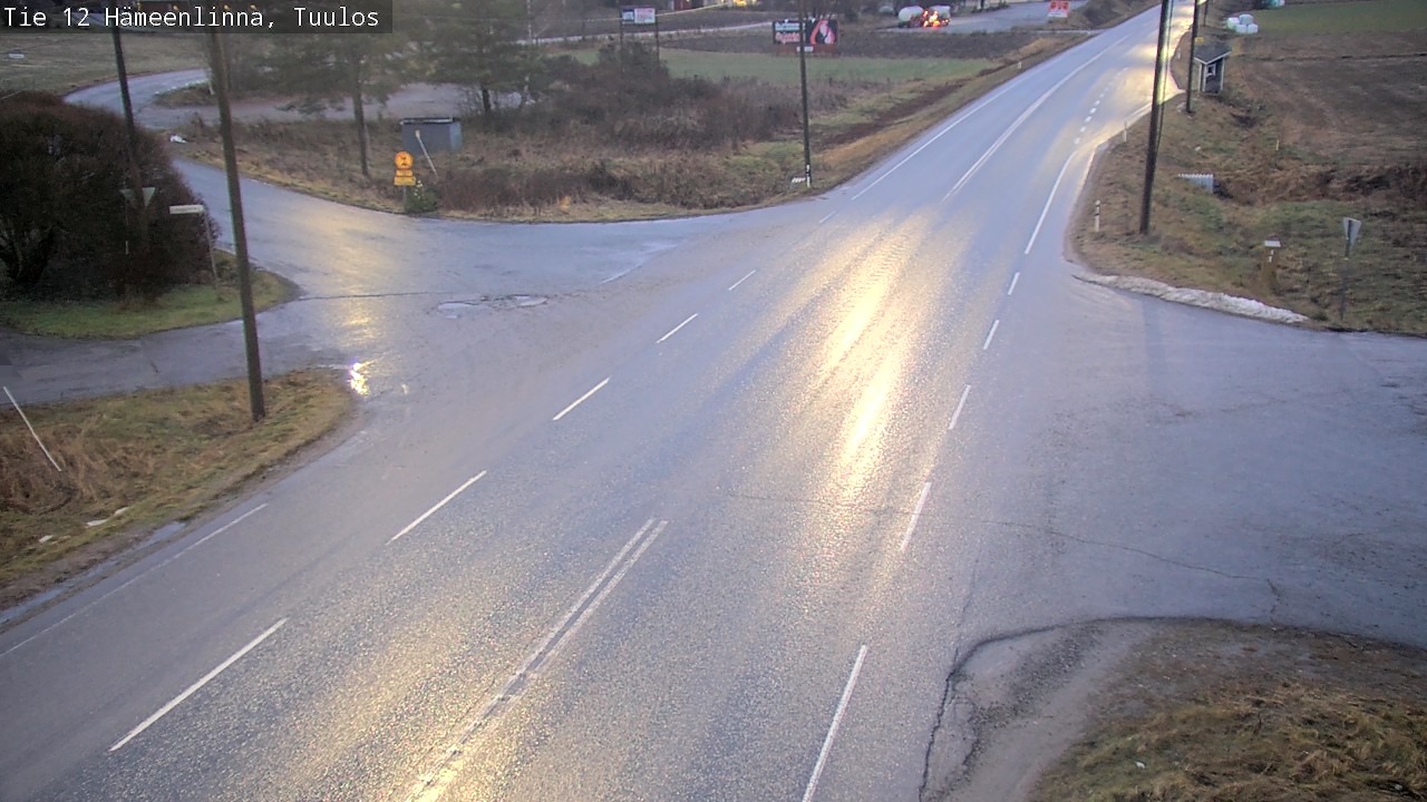 Weather Camera Image Väg 12 Hämeenlinna, Tuulos, Hämeenlinna, Kanta-Häme