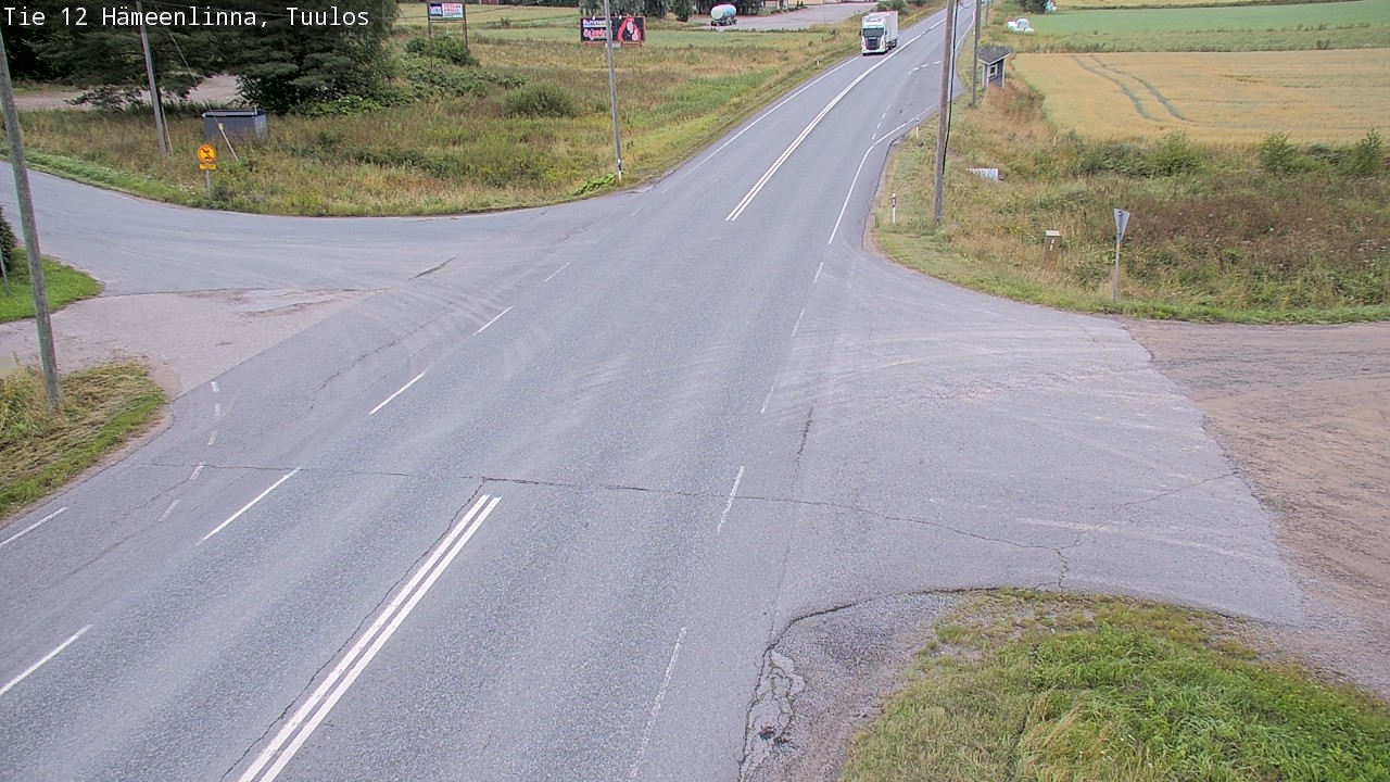 Weather Camera Image Road 12 Hämeenlinna, Tuulos, Hämeenlinna, Kanta-Häme