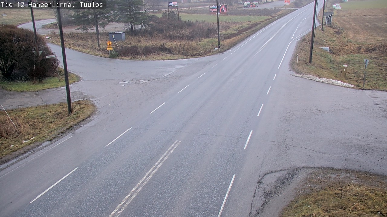 Weather Camera Image Väg 12 Hämeenlinna, Tuulos, Hämeenlinna, Kanta-Häme