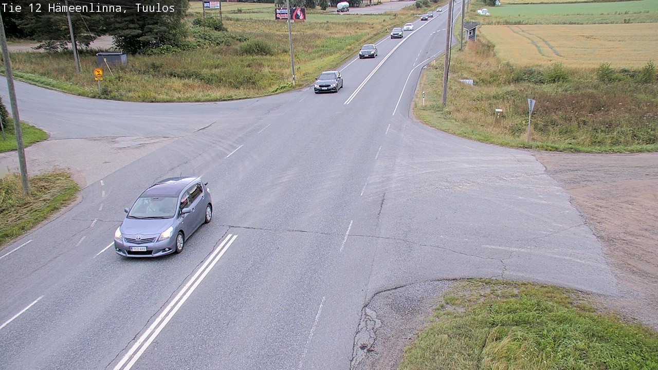 Weather Camera Image Road 12 Hämeenlinna, Tuulos, Hämeenlinna, Kanta-Häme