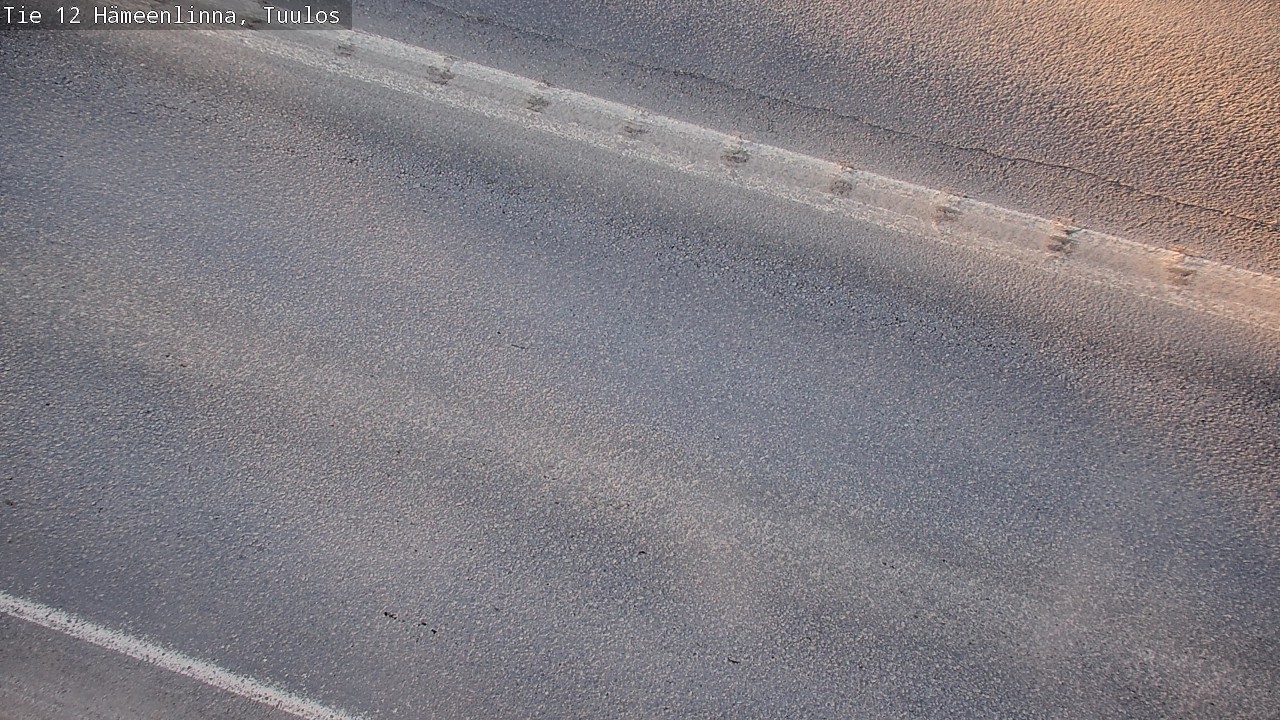 Weather Camera Image Road 12 Hämeenlinna, Tuulos, Hämeenlinna, Kanta-Häme