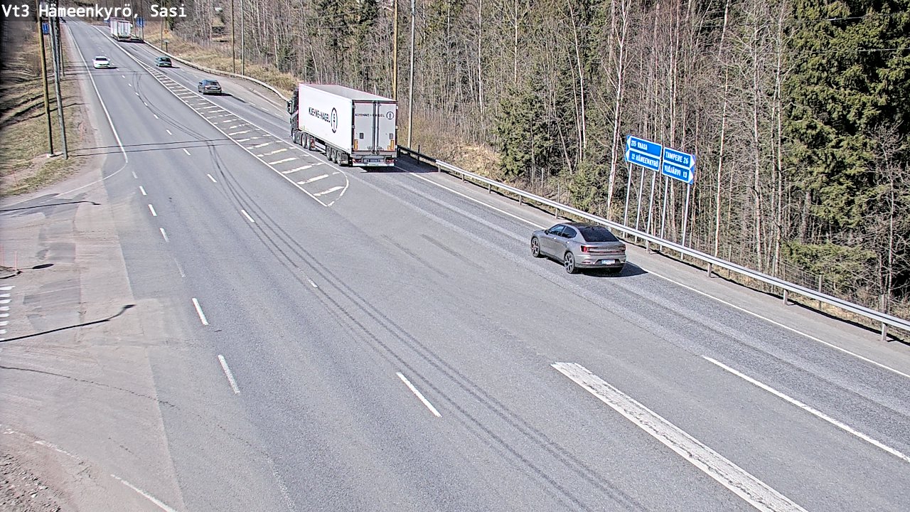 Weather Camera Image Road 3 Hämeenkyrö, Sasi, Hämeenkyrö, Pirkanmaa