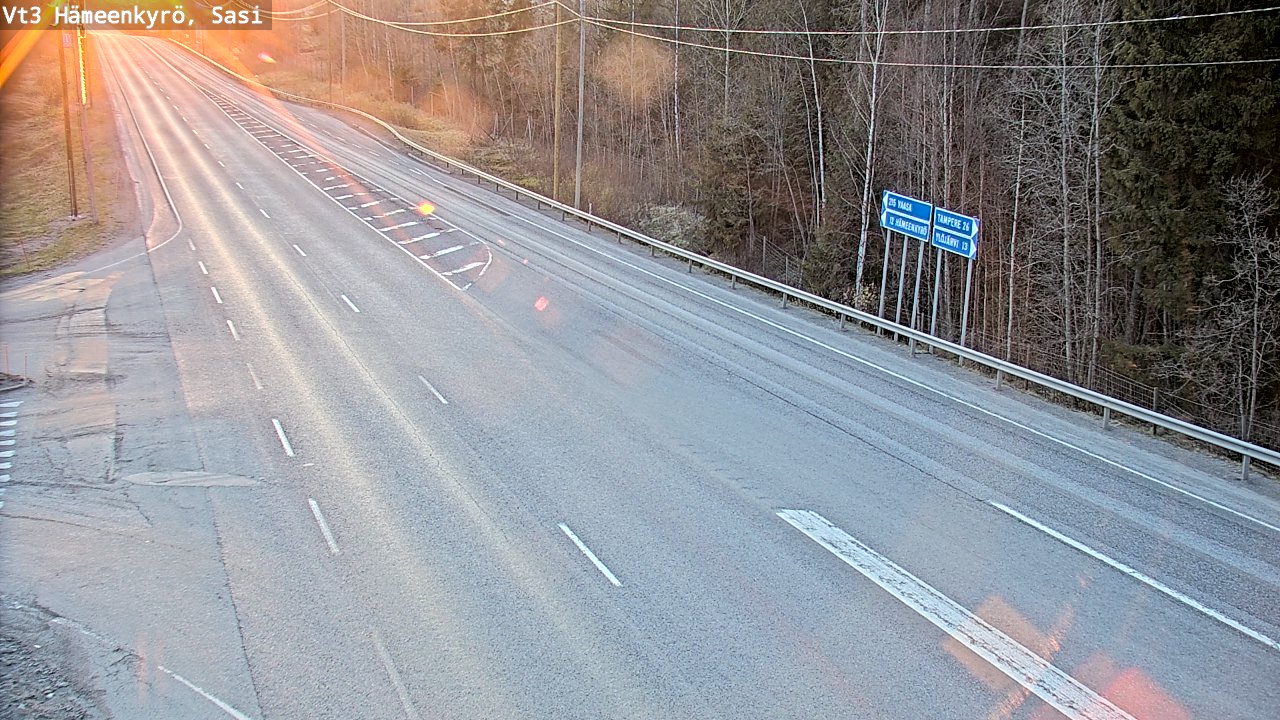 Weather Camera Image Road 3 Hämeenkyrö, Sasi, Hämeenkyrö, Pirkanmaa