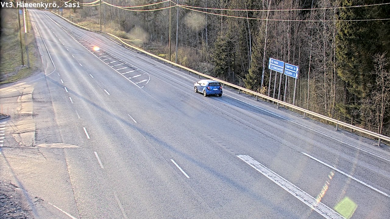 Weather Camera Image Road 3 Hämeenkyrö, Sasi, Hämeenkyrö, Pirkanmaa