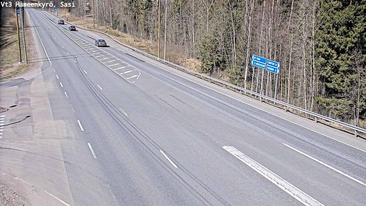 Weather Camera Image Road 3 Hämeenkyrö, Sasi, Hämeenkyrö, Pirkanmaa