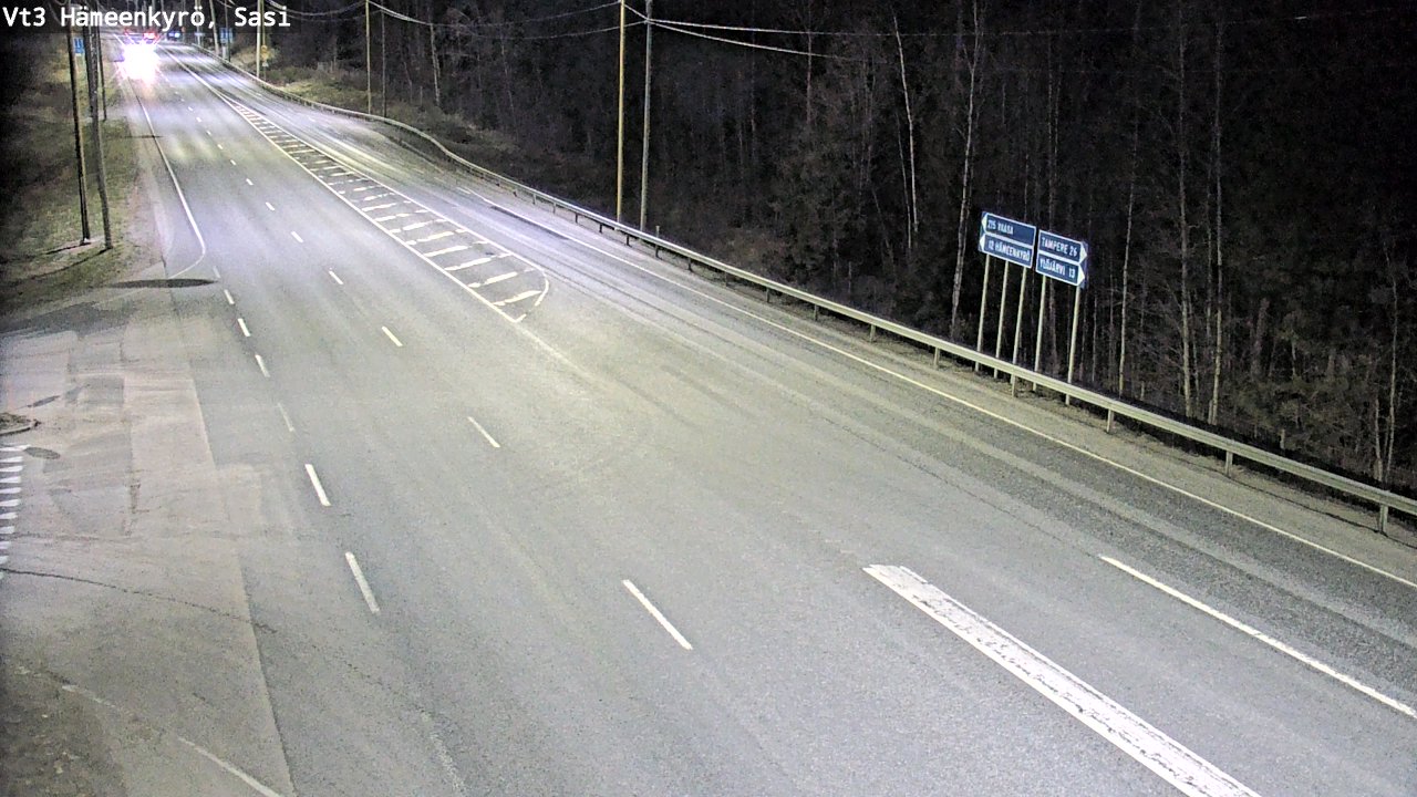 Weather Camera Image Road 3 Hämeenkyrö, Sasi, Hämeenkyrö, Pirkanmaa