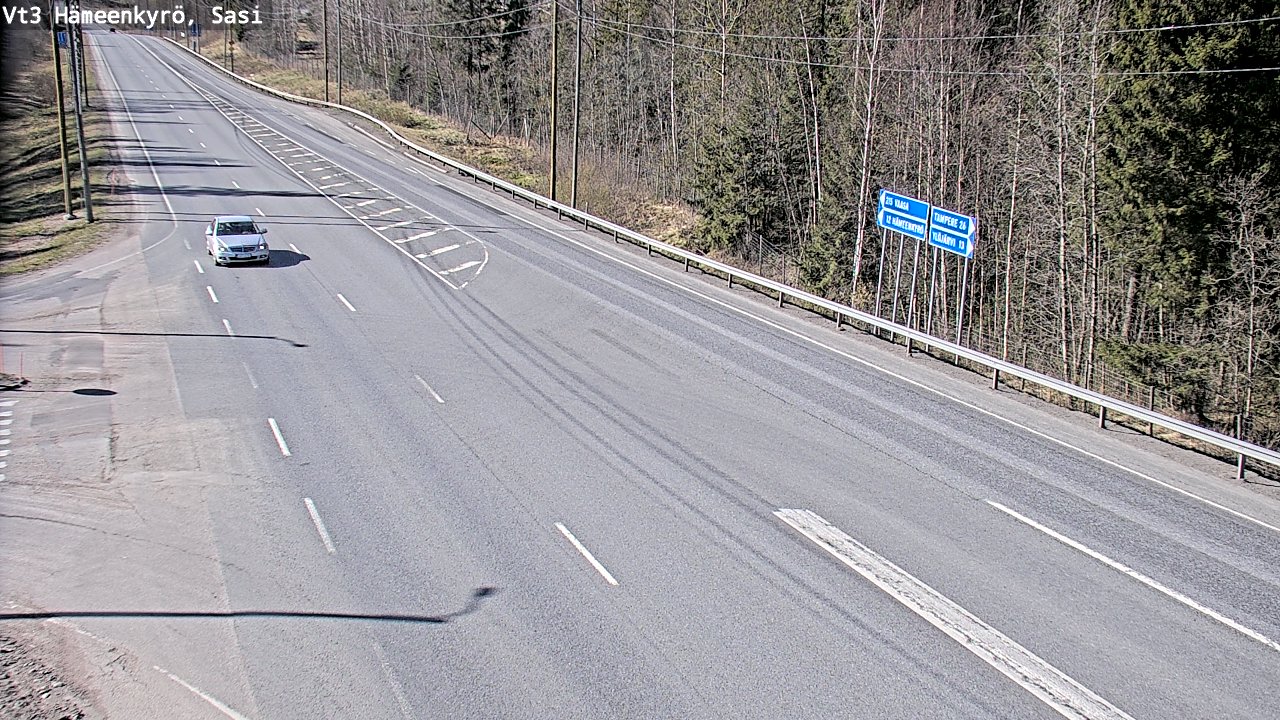 Weather Camera Image Road 3 Hämeenkyrö, Sasi, Hämeenkyrö, Pirkanmaa