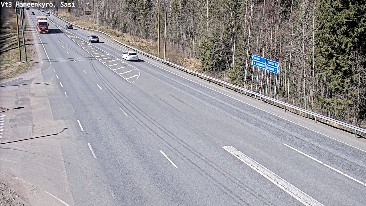 Weather Camera Image Road 3 Hämeenkyrö, Sasi, Hämeenkyrö, Pirkanmaa
