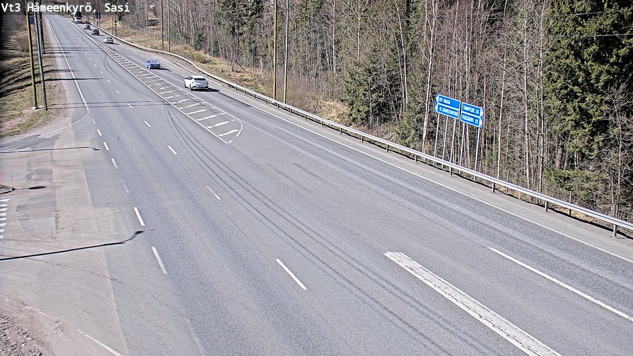 Weather Camera Image Road 3 Hämeenkyrö, Sasi, Hämeenkyrö, Pirkanmaa