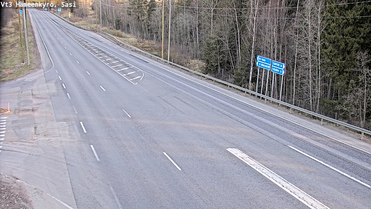 Weather Camera Image Road 3 Hämeenkyrö, Sasi, Hämeenkyrö, Pirkanmaa