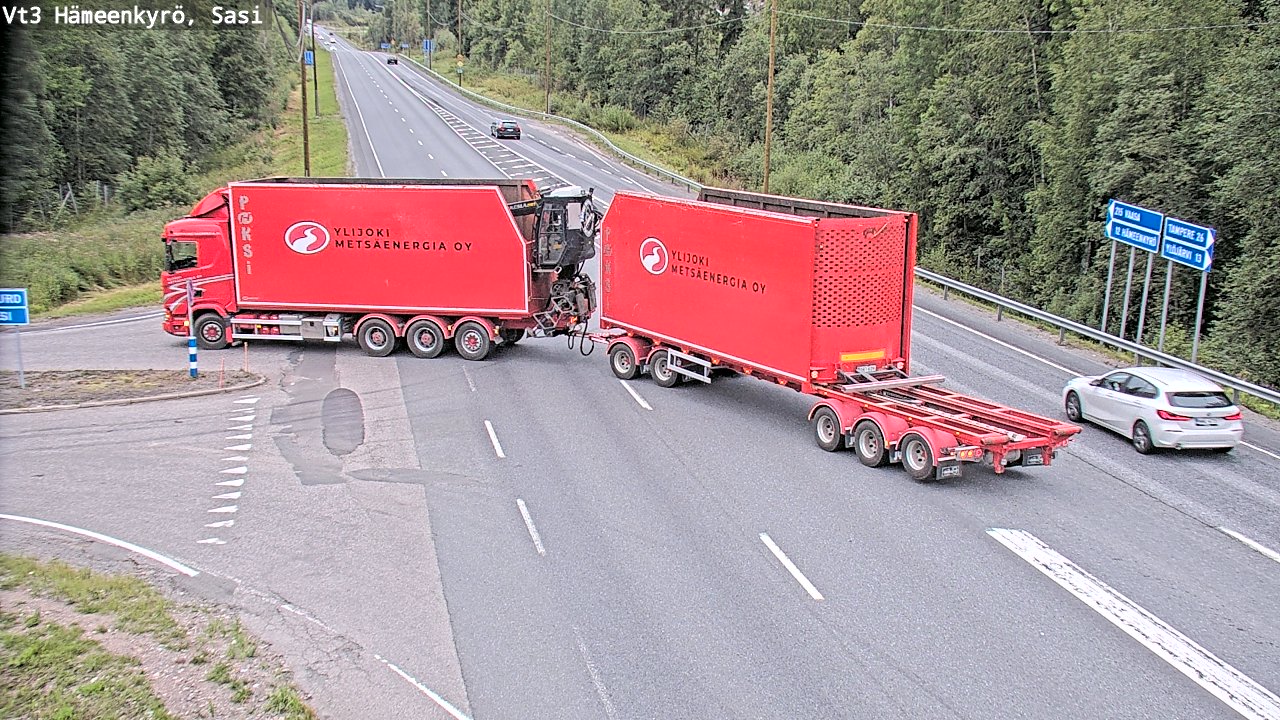 Weather Camera Image Road 3 Hämeenkyrö, Sasi, Hämeenkyrö, Pirkanmaa