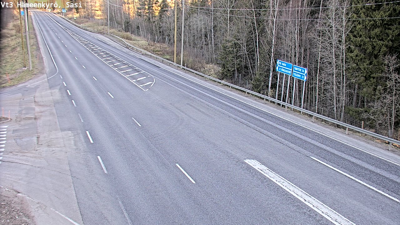 Weather Camera Image Road 3 Hämeenkyrö, Sasi, Hämeenkyrö, Pirkanmaa