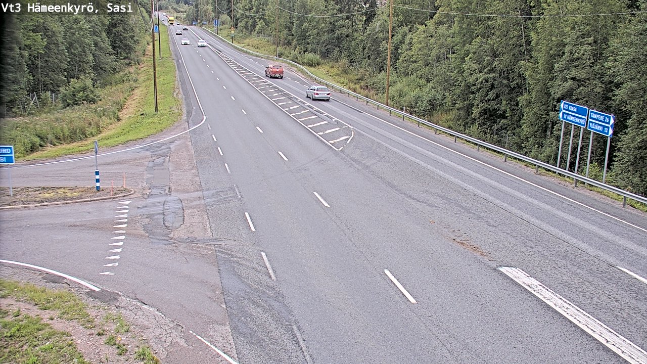 Weather Camera Image Road 3 Hämeenkyrö, Sasi, Hämeenkyrö, Pirkanmaa